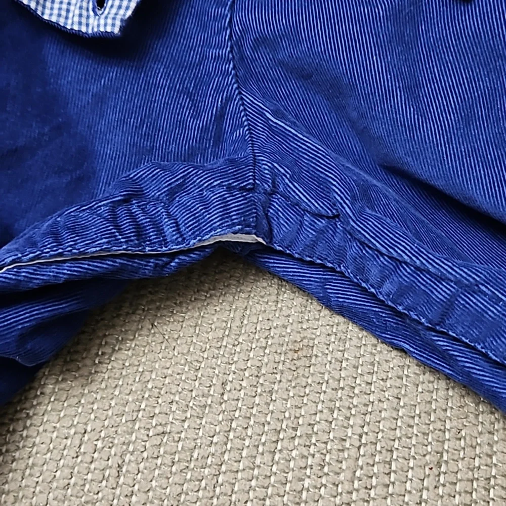 Anavini Hand Smocked Corduroy Romper Vehicles 3 Mo Cotton - Picture 6 of 8